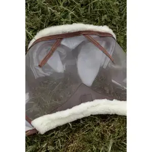 Billig Kentucky Horsewear Hudvänlig flugmask med öron för hästar Kentucky
