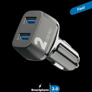 Sista chansen Cellularline Billaddare Dubbla USB-portar 2.0 12 W