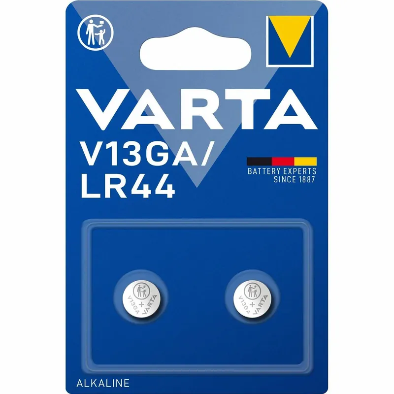 Knappcellsbatteri VG13GA/LR44 (2-pack) Lägg i varukorgen