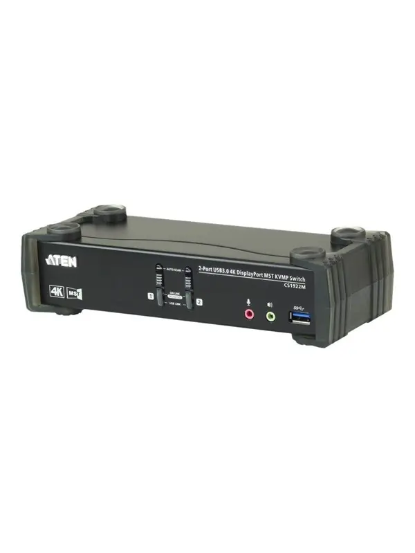 Säker betalning ATEN KVM Desktop Switch 2-Port USB 3.0 4K DisplayPort M