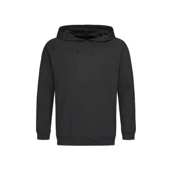 Stedman Hooded Sweatshirt Unisex Svart bomull Large Begränsat erbjudande