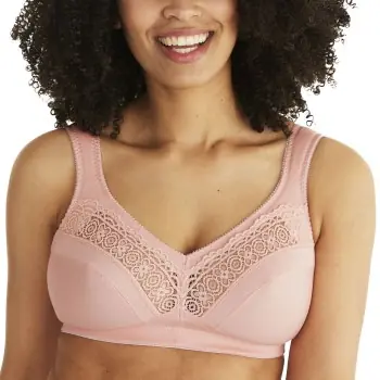 Swegmark BH Cotton Star Soft Bra Ljusrosa bomull E 85 Dam Nyhet