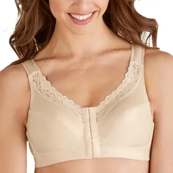 Swegmark BH Maj Front Closure Soft Bra Beige E 90 Dam Nyhet