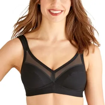 Swegmark BH Net Faitrade Cotton Soft Bra Svart ekologisk bomull B 85 Dam Reapris